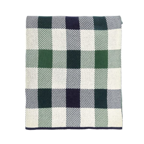 Ted Baker House Check Knitted Throw Multi | Bed Sava