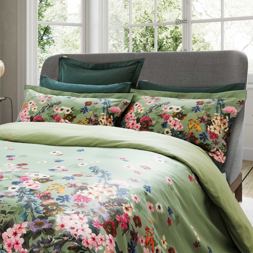Ted Baker Antiquity Border Double Duvet Cover Set, Green