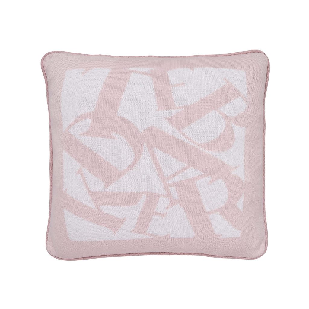 Ted Baker Logo Embroidered Cushion 45cm x 45cm, Pink