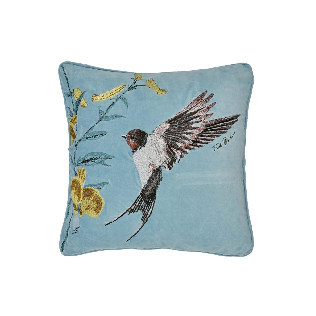 Ted Baker Botanical Birds Cushion 45cm x 45cm, Multi
