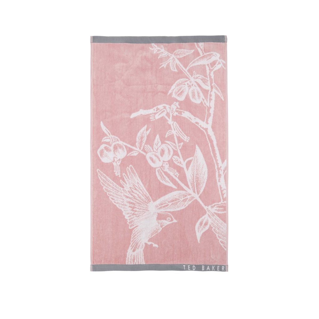 Ted Baker Botanical Birds Bath Towel, Pink