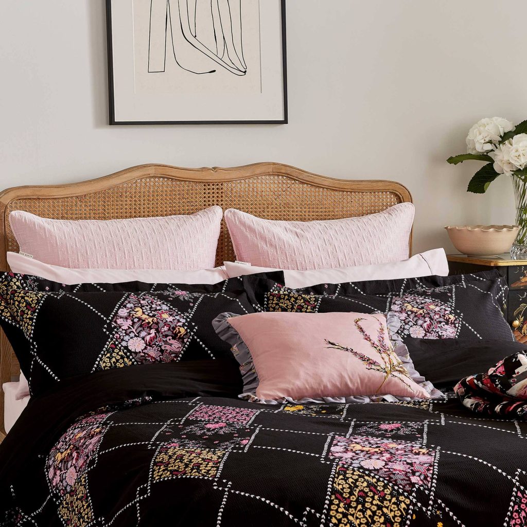 Ted Baker Diamonds Super Kingsize Duvet Cover, Black