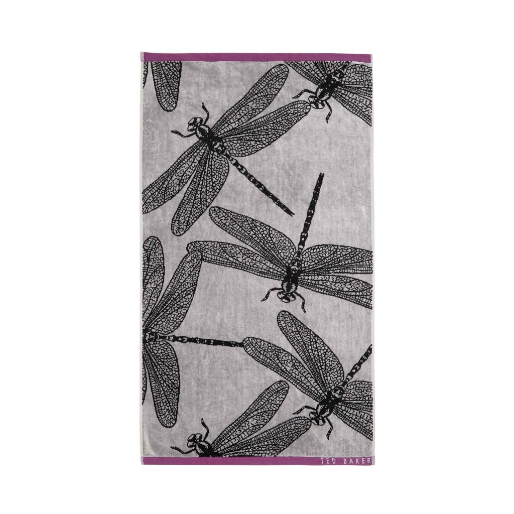 Ted Baker Dragonfly Hand Towel, Mono