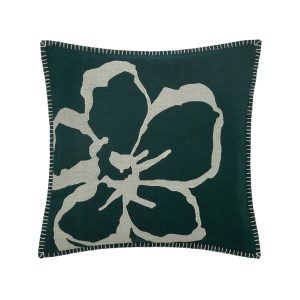 Ted Baker Magnolia Cushion 50cm x 50cm Sage  Basil | Bed Sava
