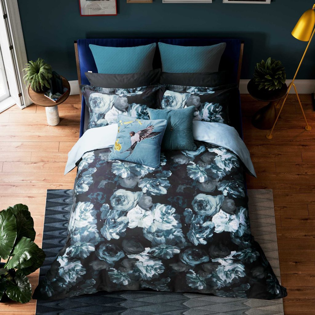 Ted Baker Painted Blooms Kingsize Duvet Cover Set, Multi