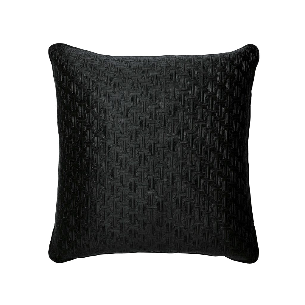 Ted Baker T Quilted Sham Pillowcase, Black