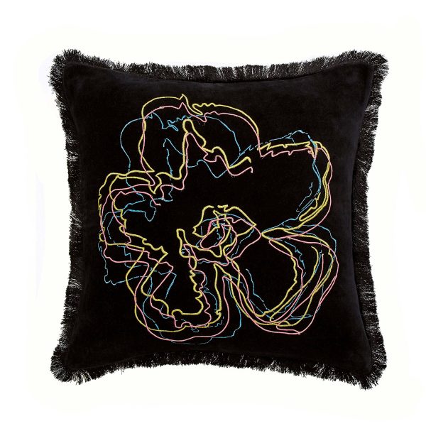 Ted Baker Uxman Cushion 45cm x 45cm Black | Bed Sava