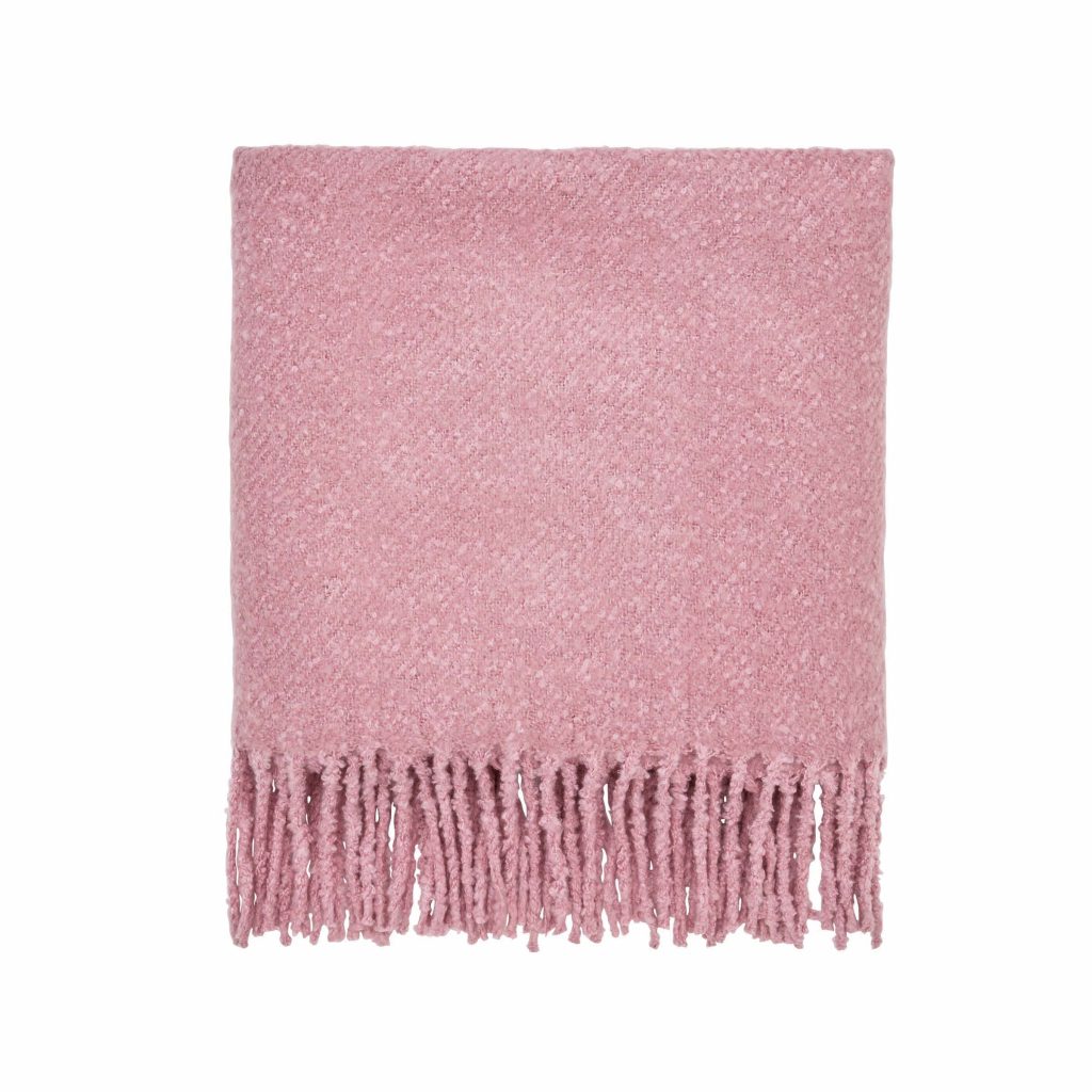 Helena Springfield Tenby Woven Throw, Pink