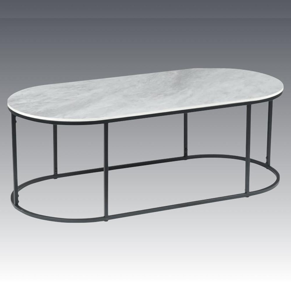 Tifton Sintered Stone Rectangular Coffee Table In Boya Grey