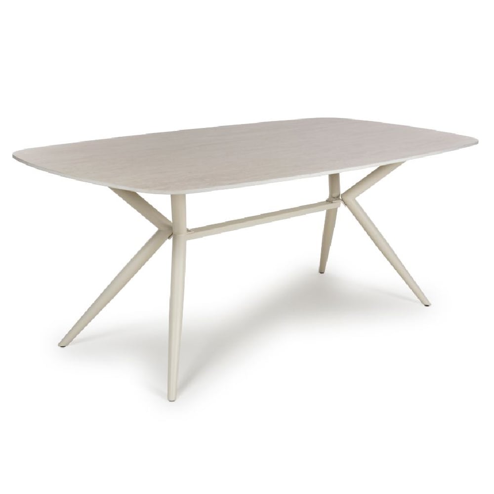 Tirana Large Stone Dining Table In Light Oak