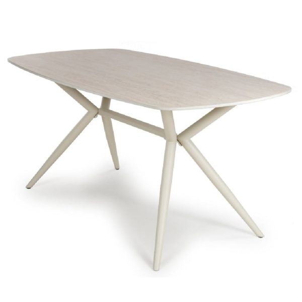 Tirana Small Stone Dining Table In Light Oak | Bed Sava
