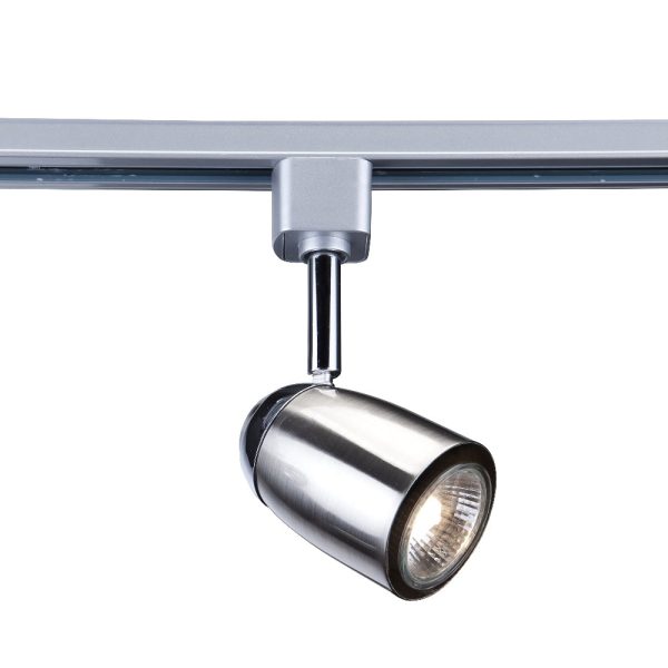 Track Domed Head Spotlight In Satin Silver | Bed Sava