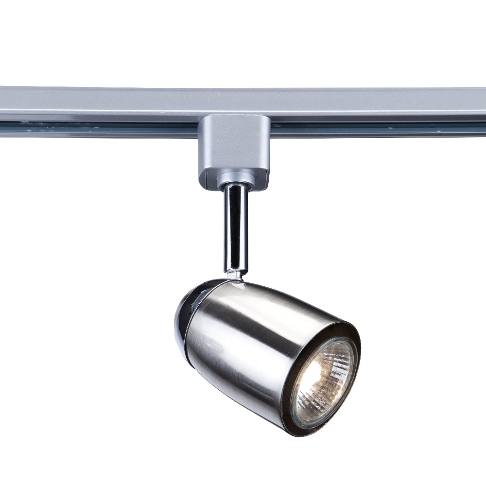 Track Domed Head Spotlight In Satin Silver