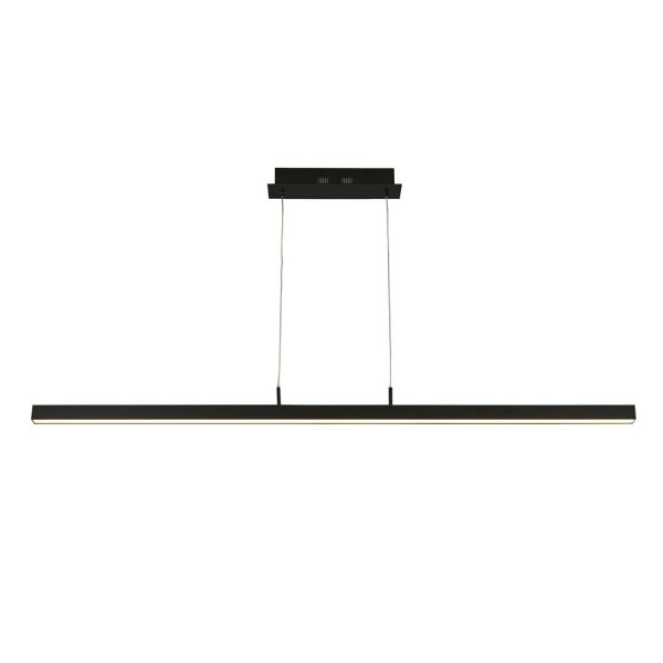 Tribeca LED Bar Pendant Light In Matt Black | Bed Sava