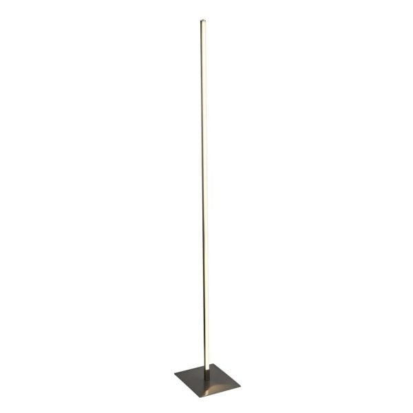 Tribeca LED Floor Lamp In Satin Silver | Bed Sava