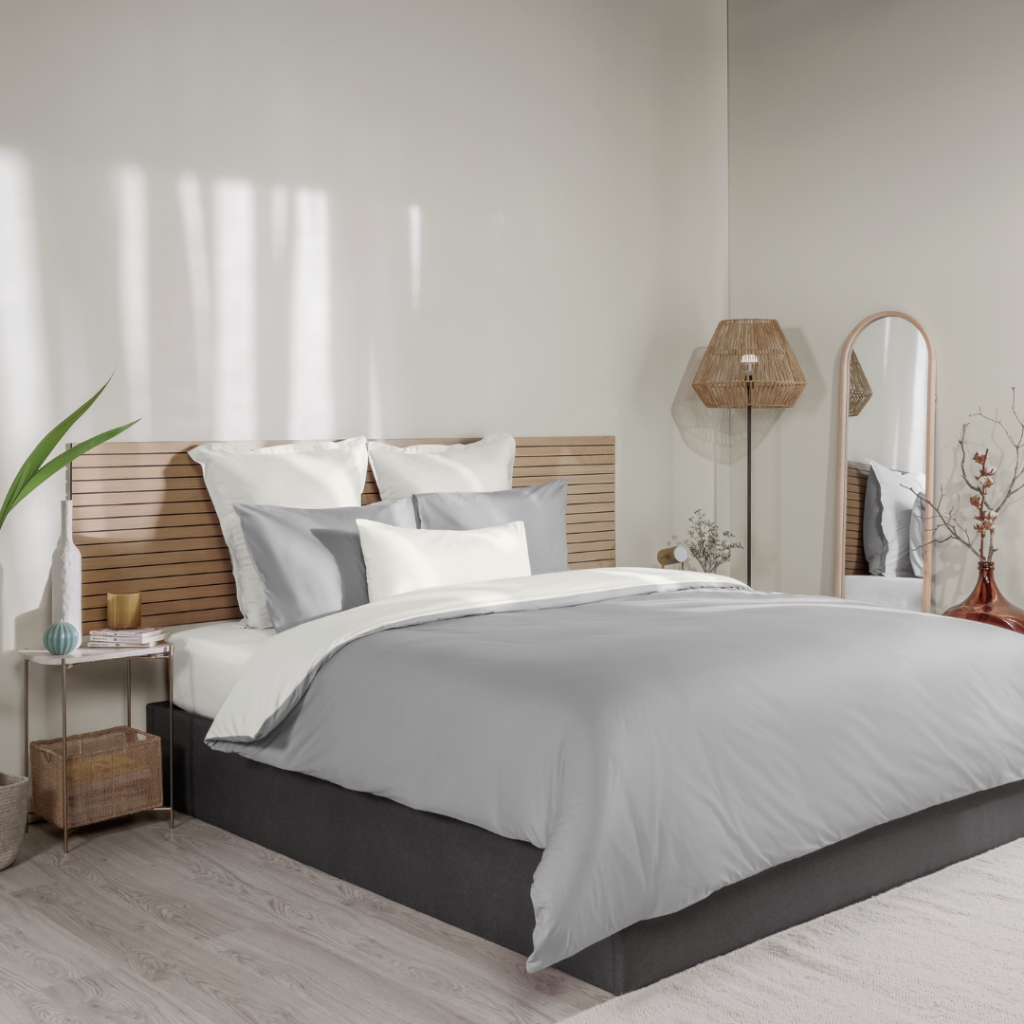 Emma Bed Linen Duvet Cover Percale 200 TC 225×220 Reversible | Bed Sava