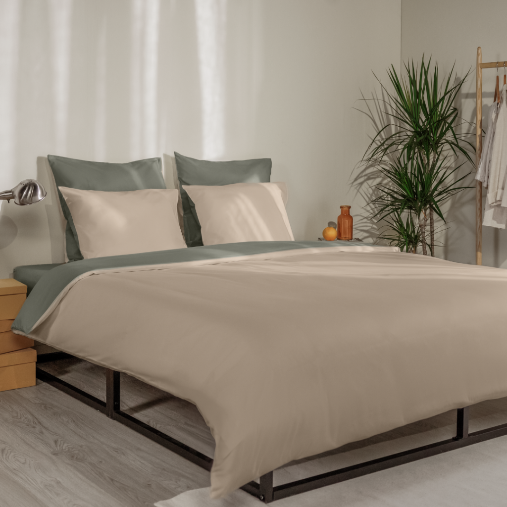 Emma Bed Linen Duvet Cover Cotton 144 225×220 Reversible | Bed Sava