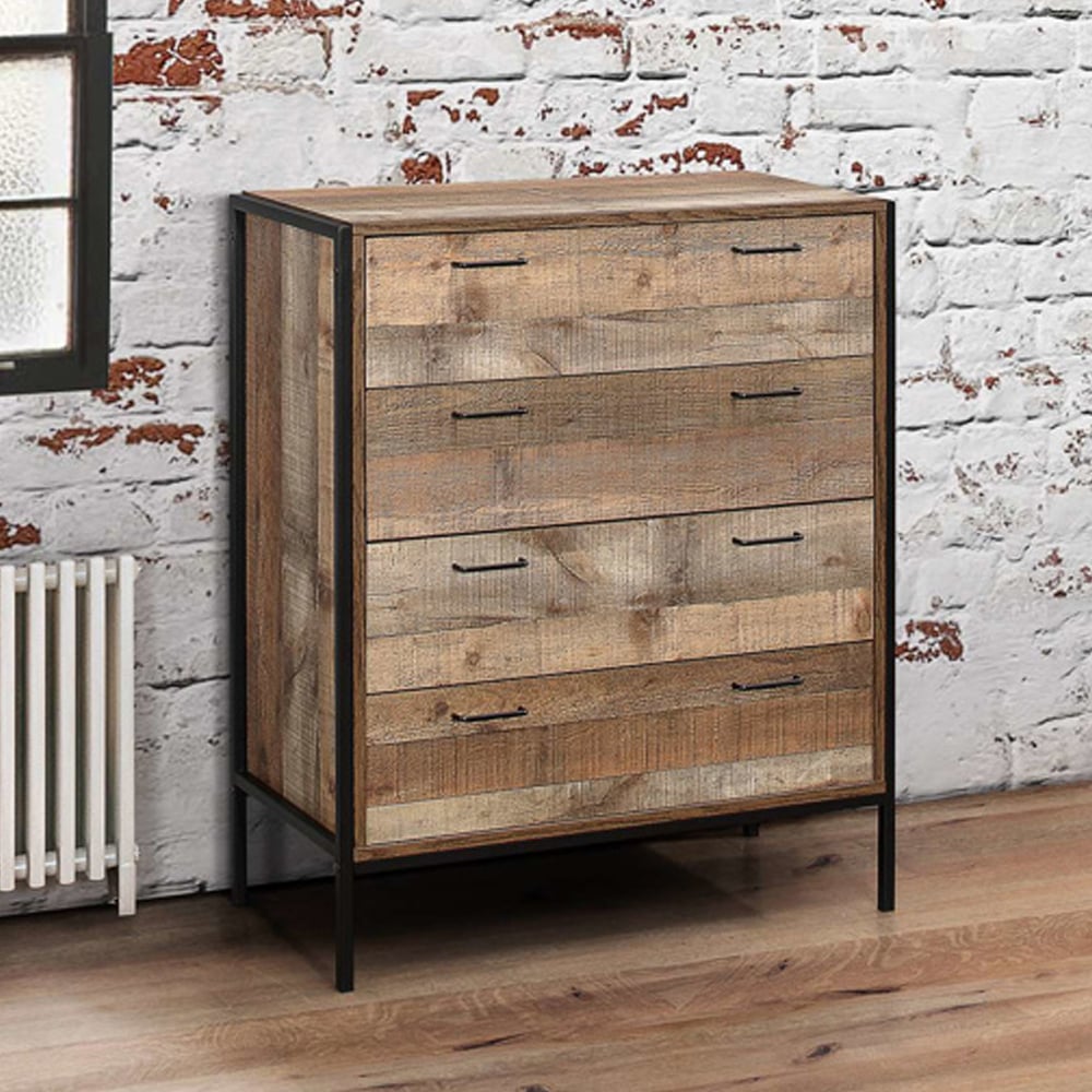 Urbana Wooden Rectangular Coffee Table In Rustic