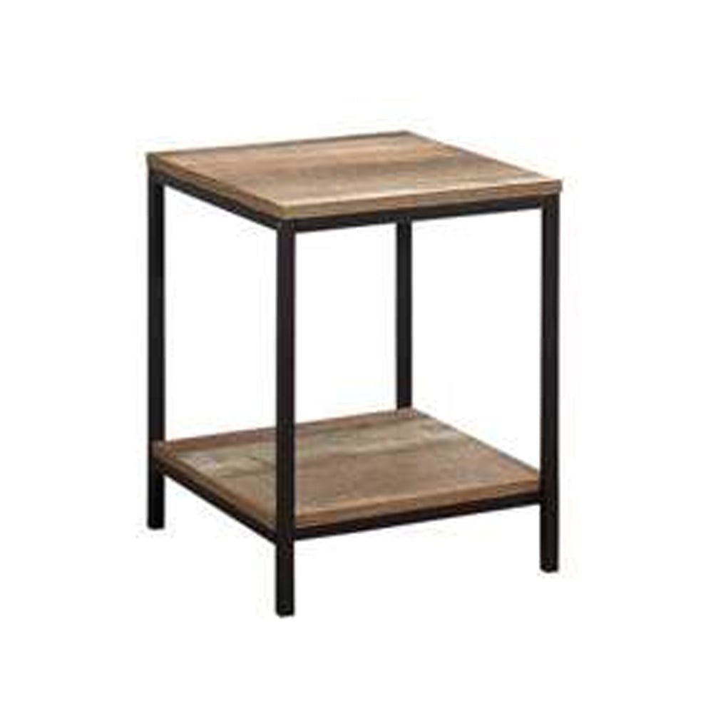 Urbana Wooden Square Lamp Table In Rustic