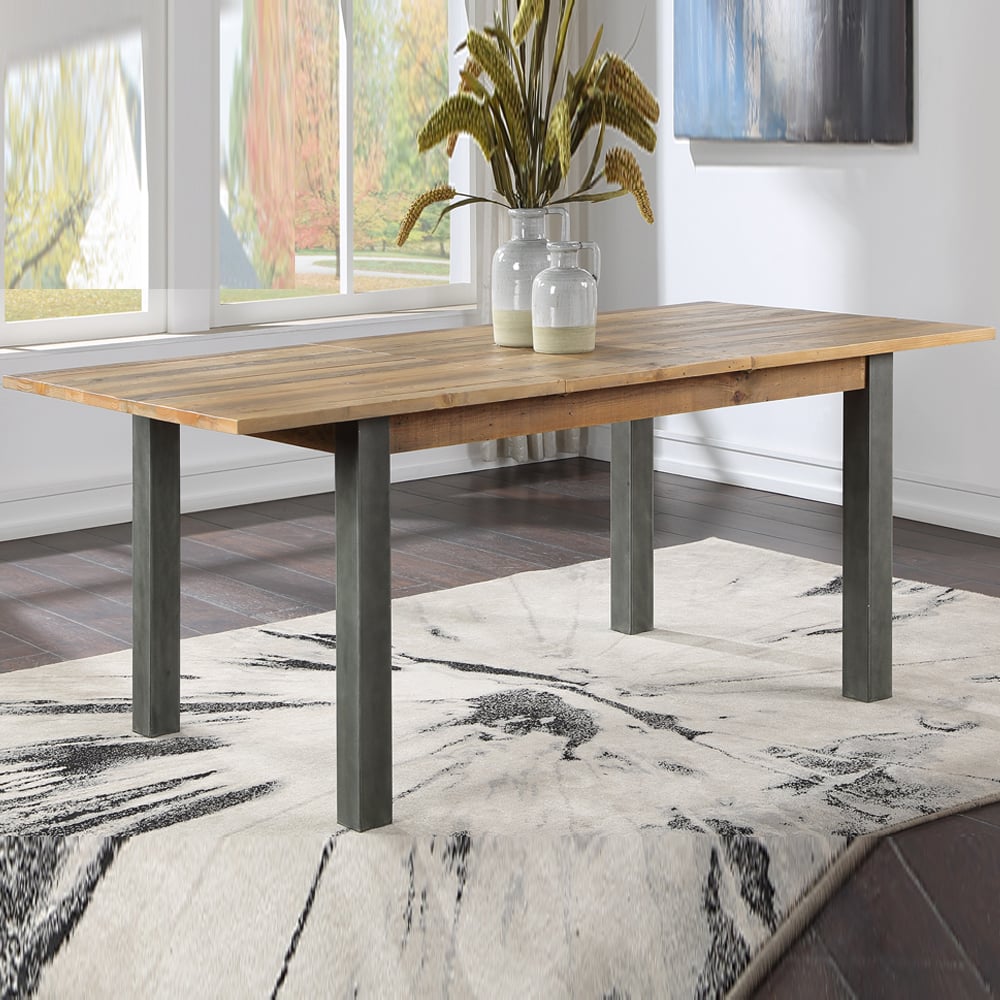 Utica Wooden Extending Dining Table In Satin Lacquer