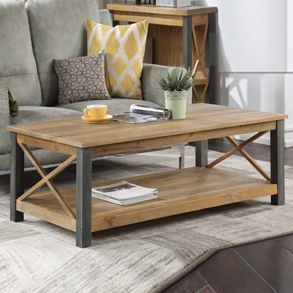 Utica Large Wooden Rectangular Coffee Table In Satin Lacquer | Bed Sava
