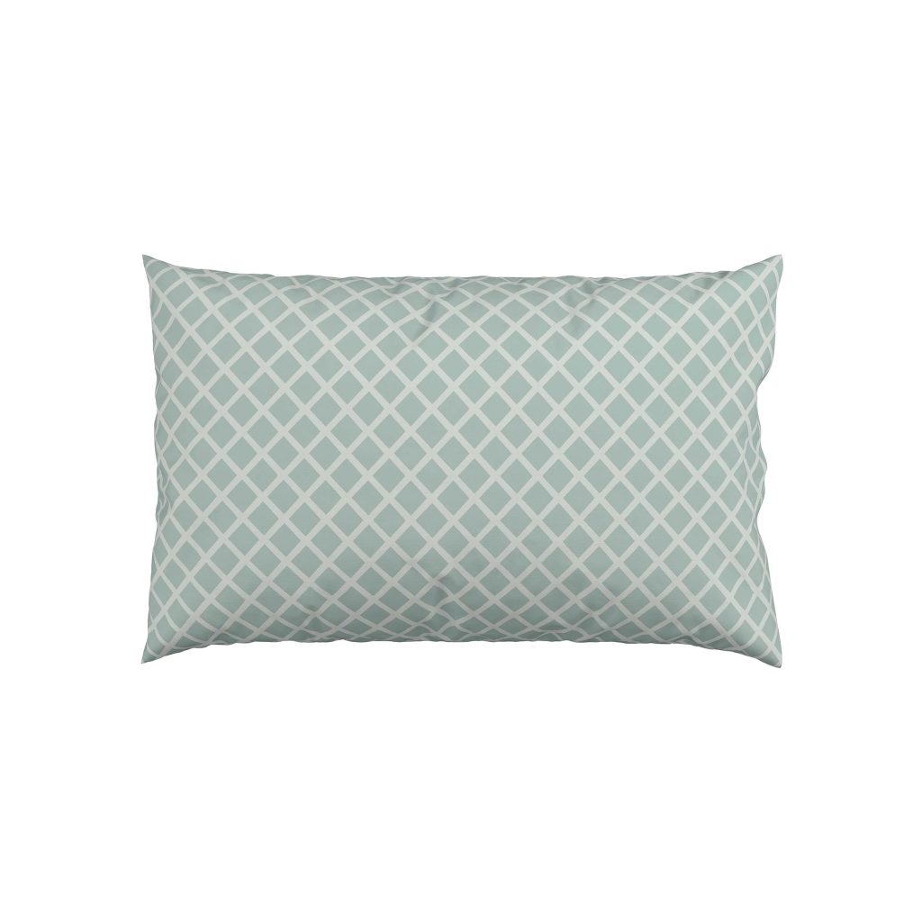 V&A Botanical Harmony Pair of Standard Pillowcases, Teal/Claret