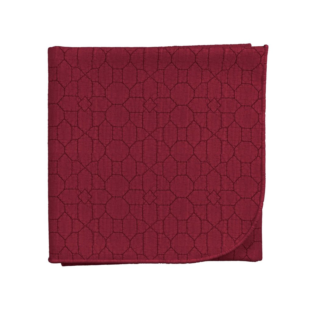 V&A Chinoiserie Charm Throw, Red