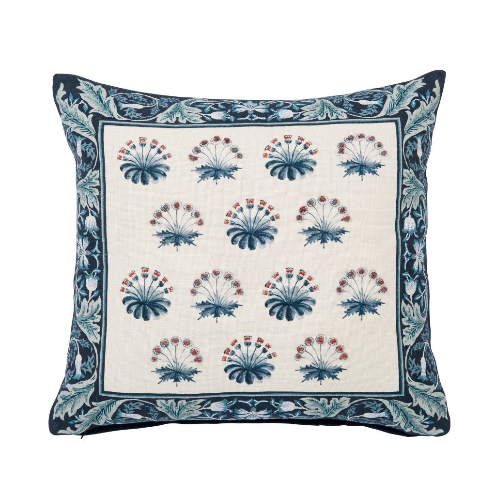 William Morris | V&A Earthly Paradise Cushion 45cm x 45cm, Teal & Sea Green