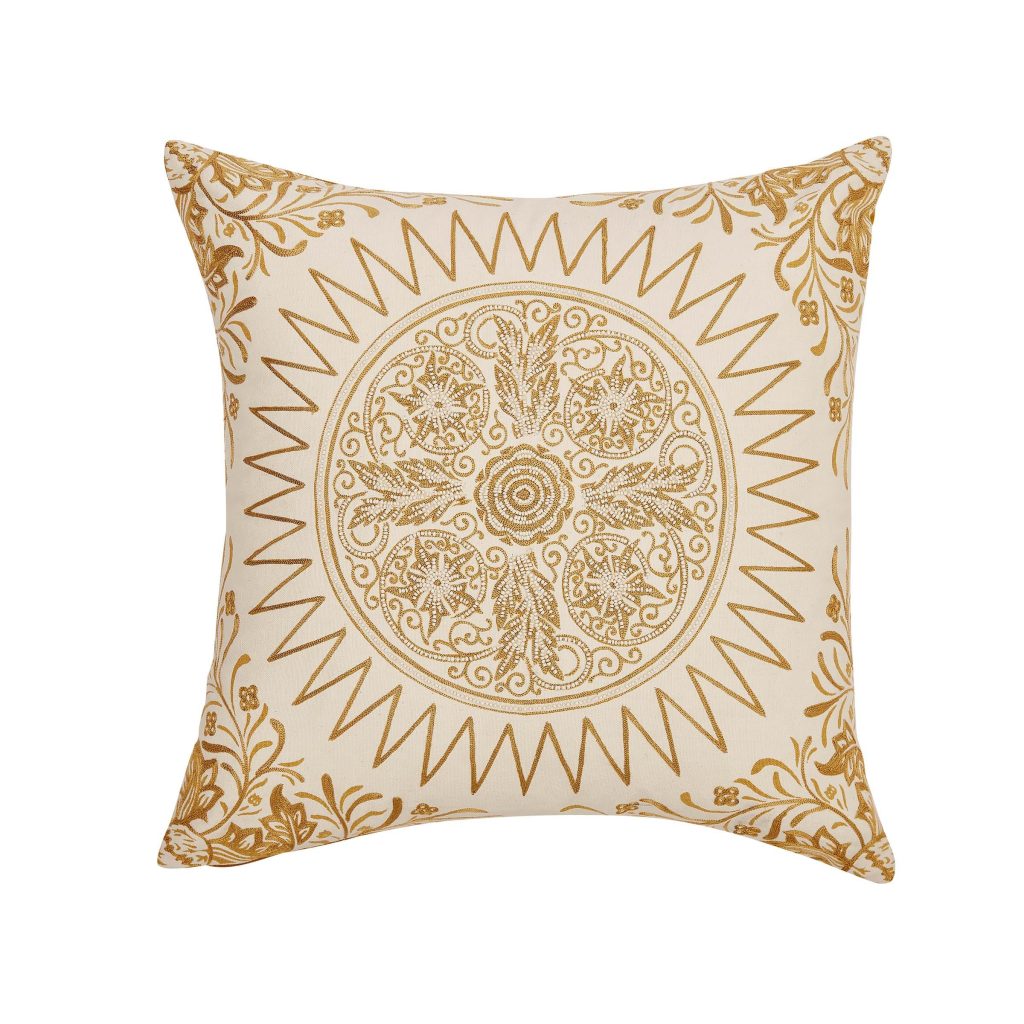 William Morris | V&A Room Willow Cushion 45cm x 45cm, Gold
