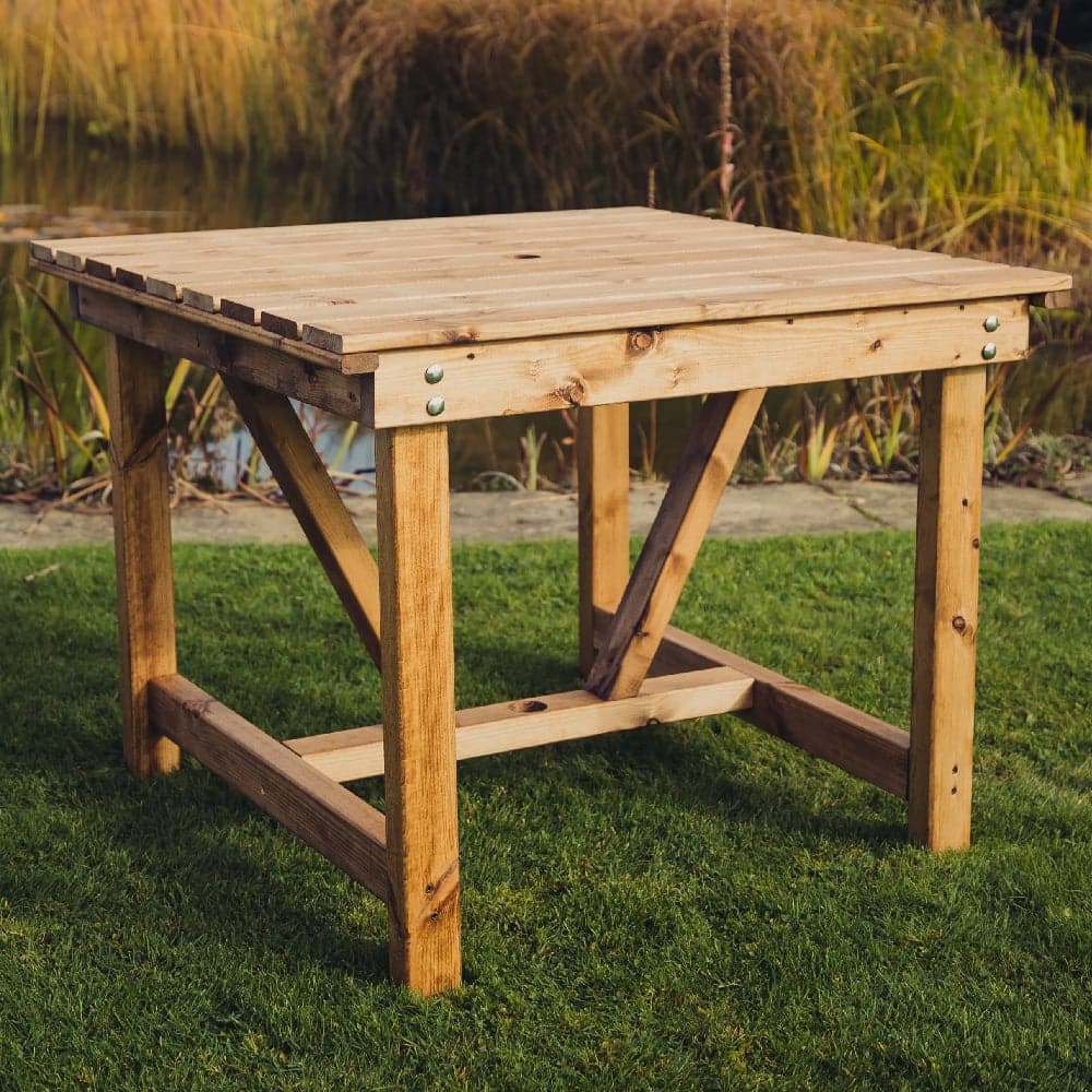 Vail Wooden Garden Dining Table In Natural