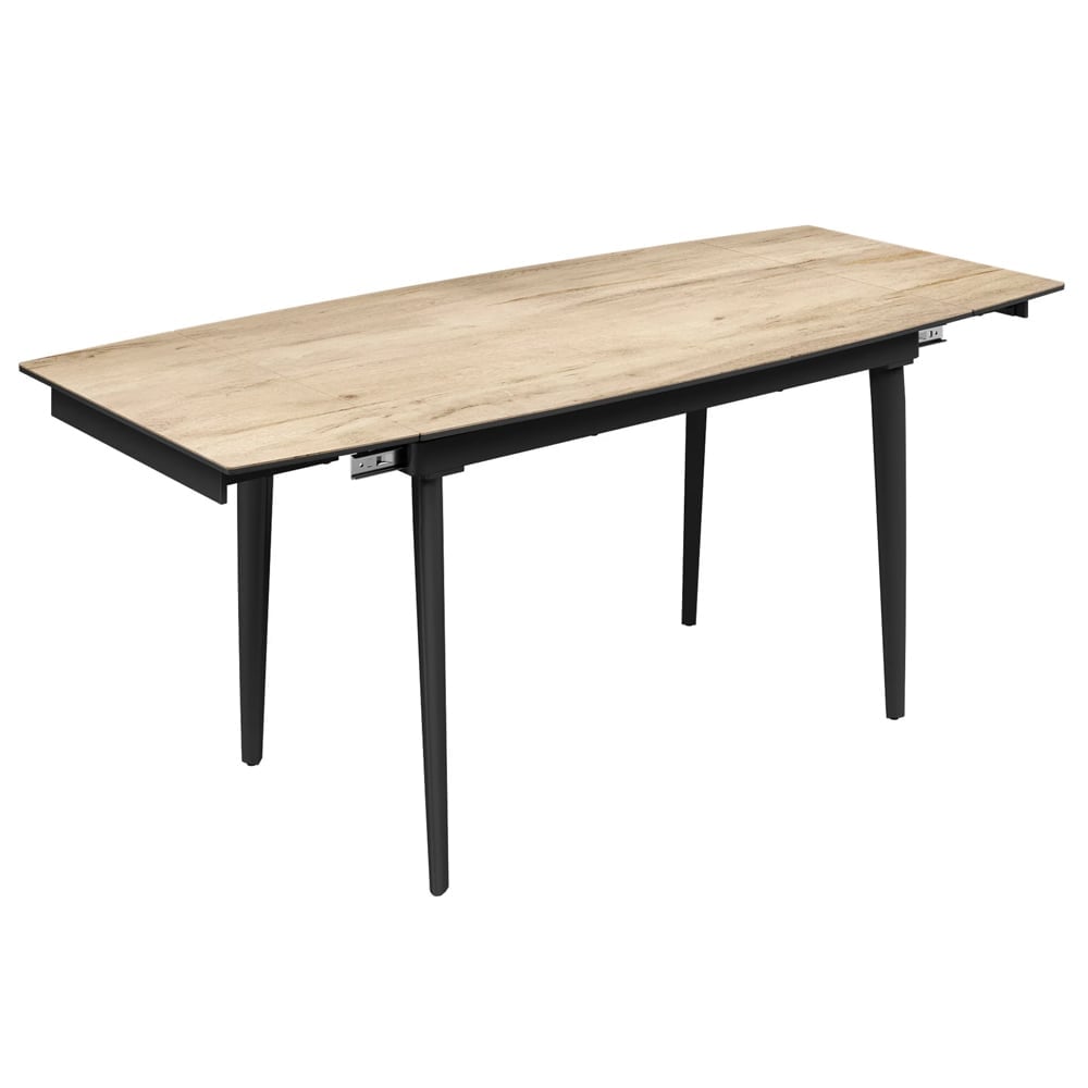 Verdun Ceramic Extending Dining Table In Oak Effect
