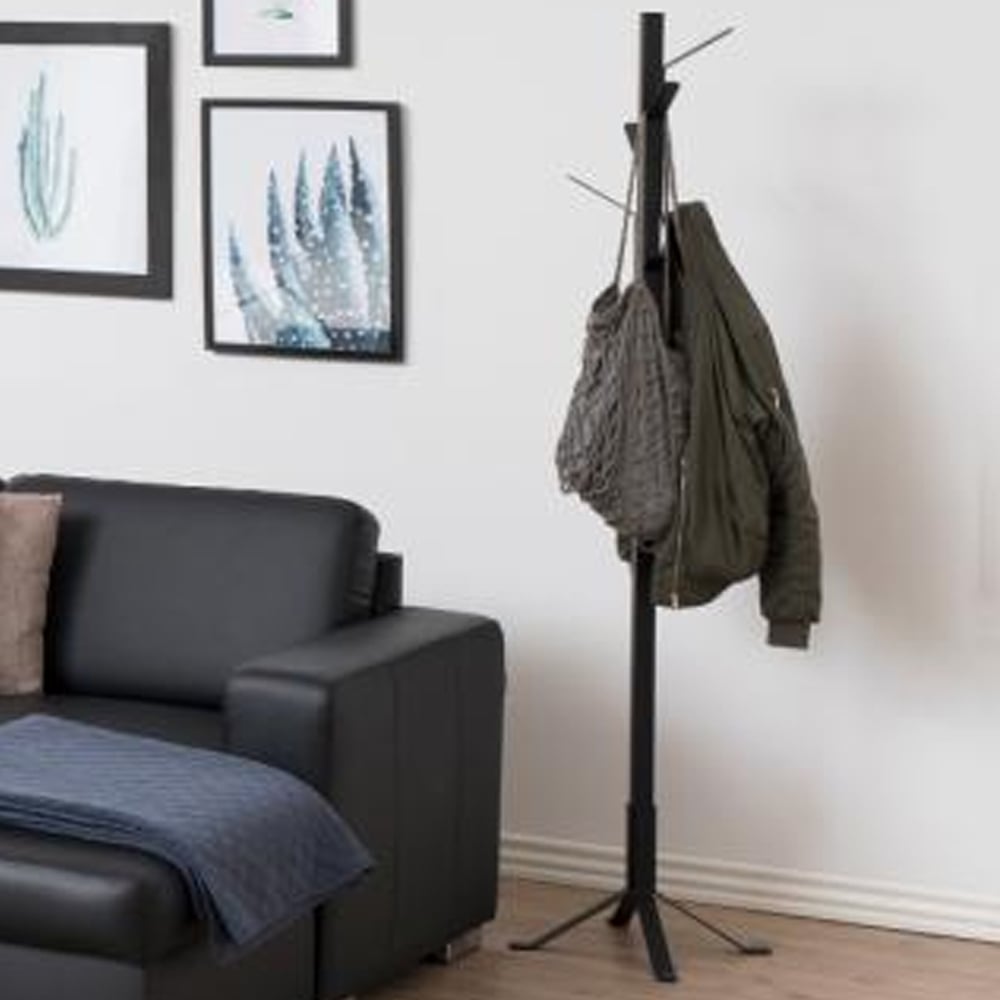 Vicksburg Metal Coat Hanger Stand In Matt Black