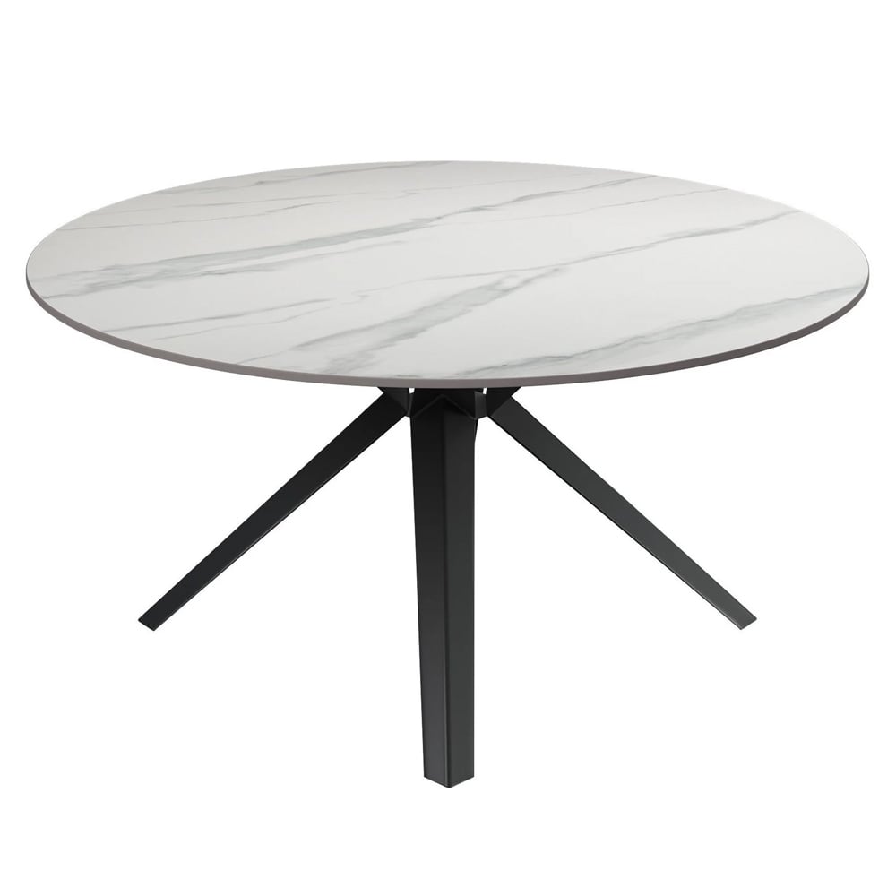 Villanova Sintered Ceramic Coffee Table In Gloss White