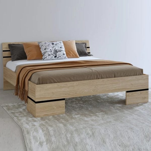 Viola Wooden Super King Size Bed In Oiled Oak | Bed Sava