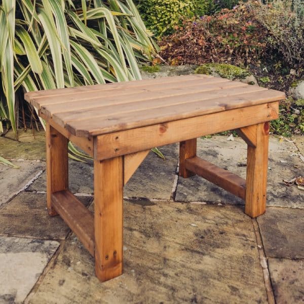 Visalia Wooden Garden Coffee Table In Natural | Bed Sava