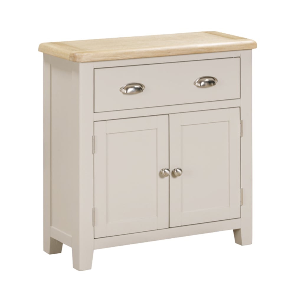 Waldorf Wooden Sideboard With 2 Doors 1 Drawer In Oak And White