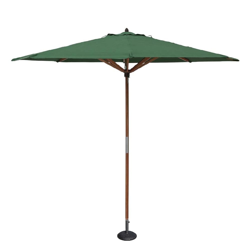 Walsall Polyester Fabric Garden Parasol In Green 2.7m