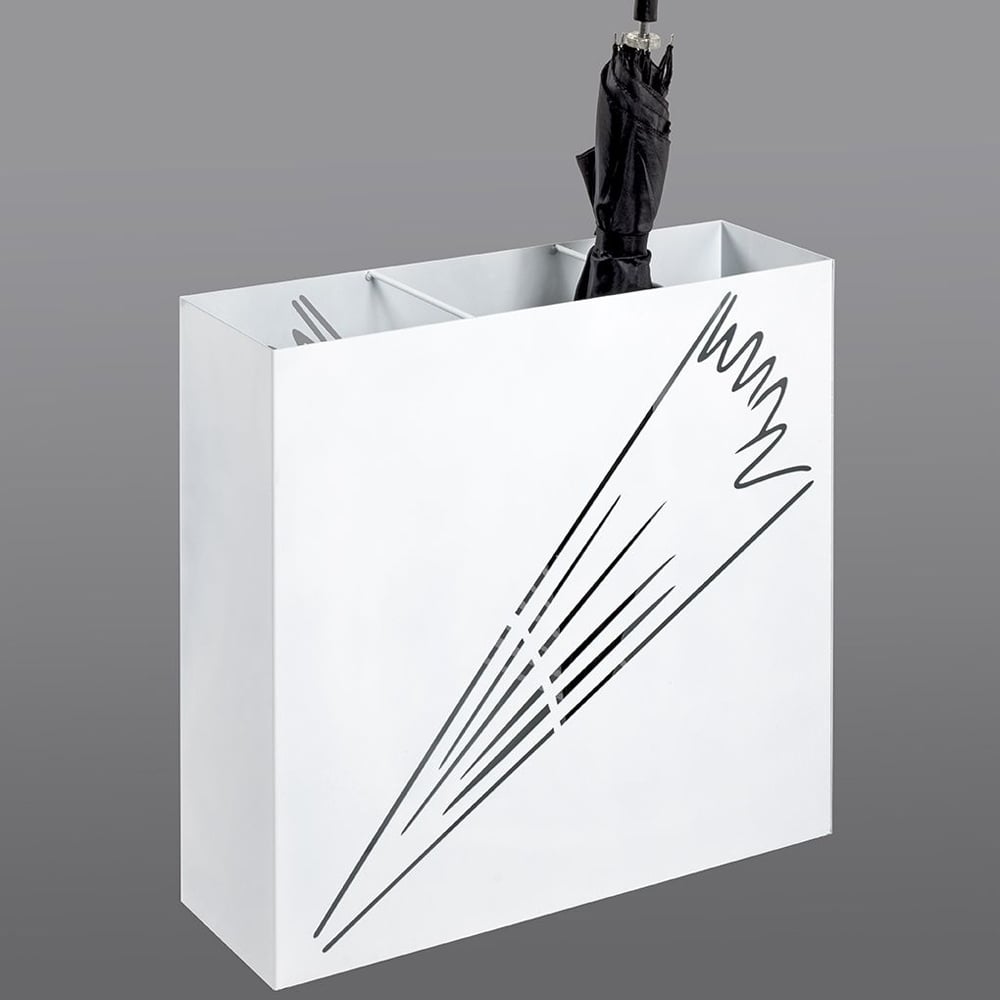 Wauseon Large Metal Umbrella Stand In Black