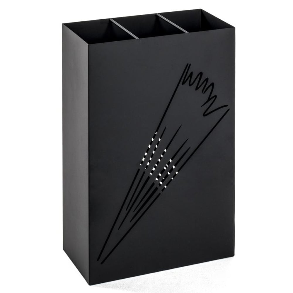 Wauseon Small Metal Umbrella Stand In Black