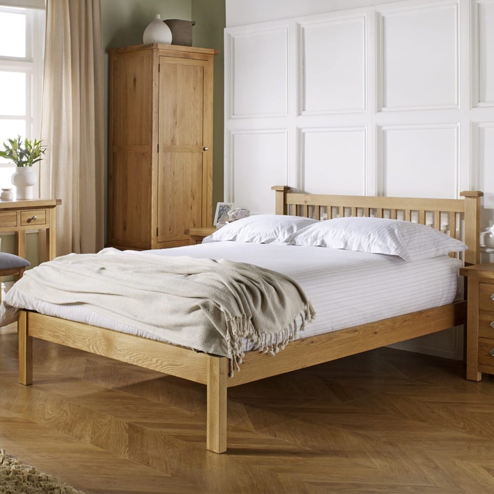 Webworms Wooden King Size Bed In Oak