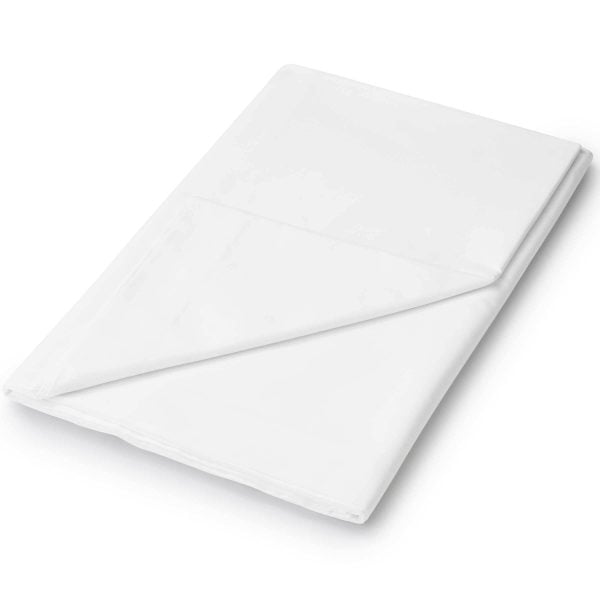 Helena Springfield 5050 Percale Kingsize Flat Sheet White | Bed Sava