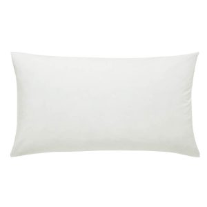 5050 Percale Standard Pillowcase White | Bed Sava
