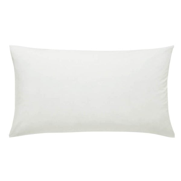 5050 Percale Standard Pillowcase White | Bed Sava
