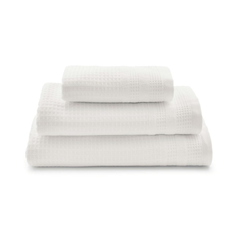 Murmur Spa Collection Waffle Bath Sheet, White