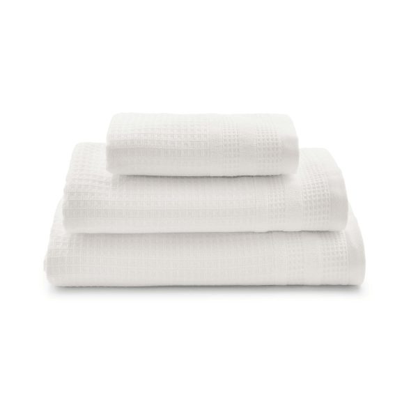 Murmur Spa Collection Waffle Hand Towel White | Bed Sava