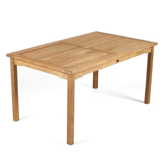 Willow Wooden Rectangular Dining Table In Teak