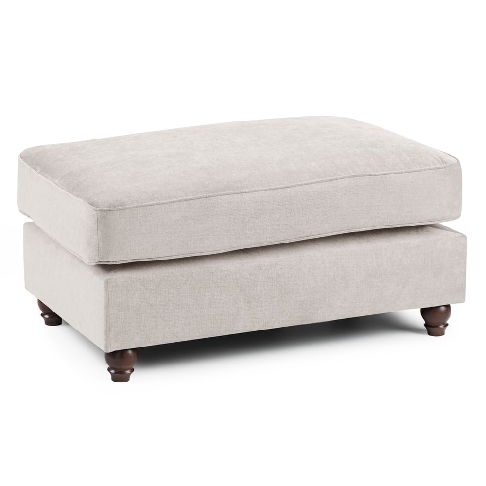 Winnsboro Fabric Foot Stool In Stone
