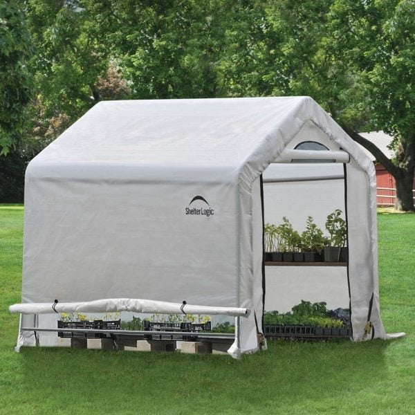 Wyck Ripstop Translucent Garden Greenhouse In White 6×6 | Bed Sava
