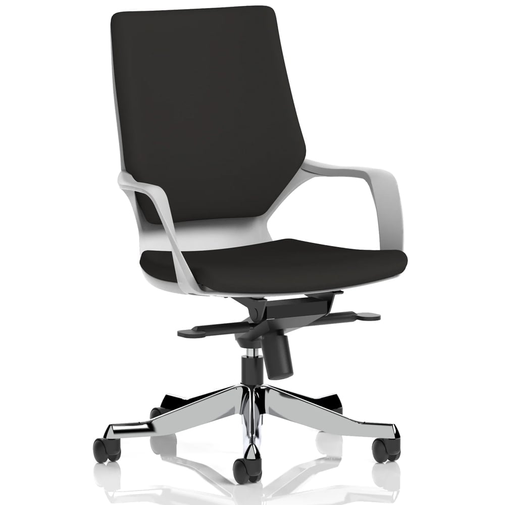 Xenia Fabric Office Chair With Arms In Black