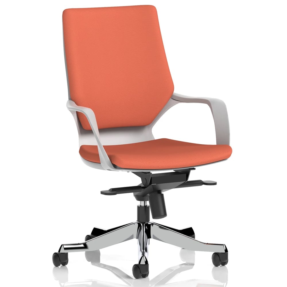 Xenia Fabric Office Chair With Arms In Quest Crab